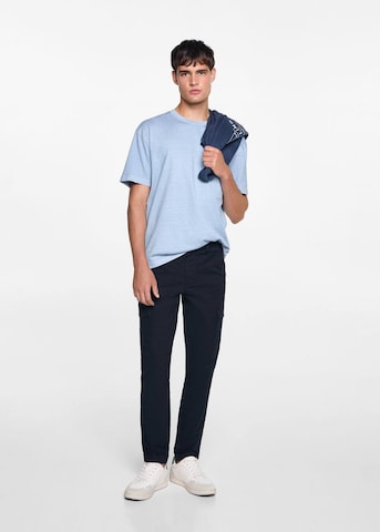 MANGO MAN Regular Hose in Blau