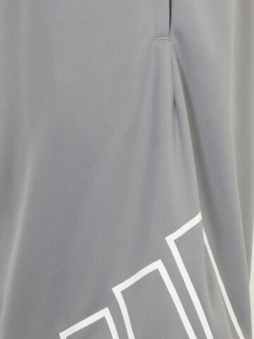 ADIDAS PERFORMANCE Loosefit Sportshorts 'Big Logo' in Grau