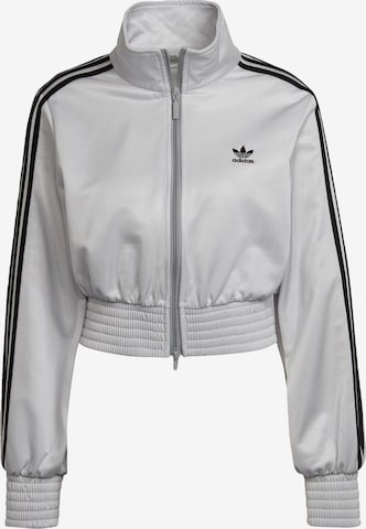 ADIDAS ORIGINALS - Sudadera con cremallera 'Classics High-Shine' en blanco: frente