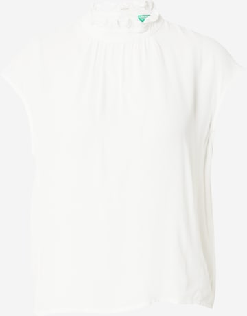 UNITED COLORS OF BENETTON Bluza | bela barva: sprednja stran