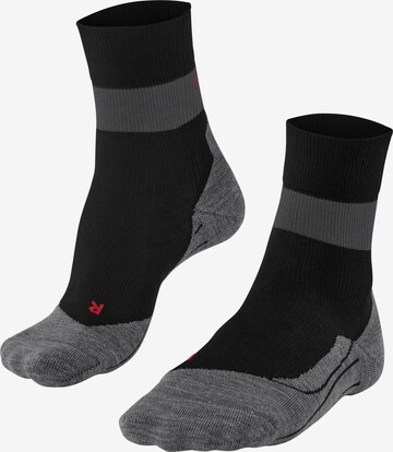 FALKE Sportsocken 'RU Compression Stabilizing' in Schwarz: Vorderseite