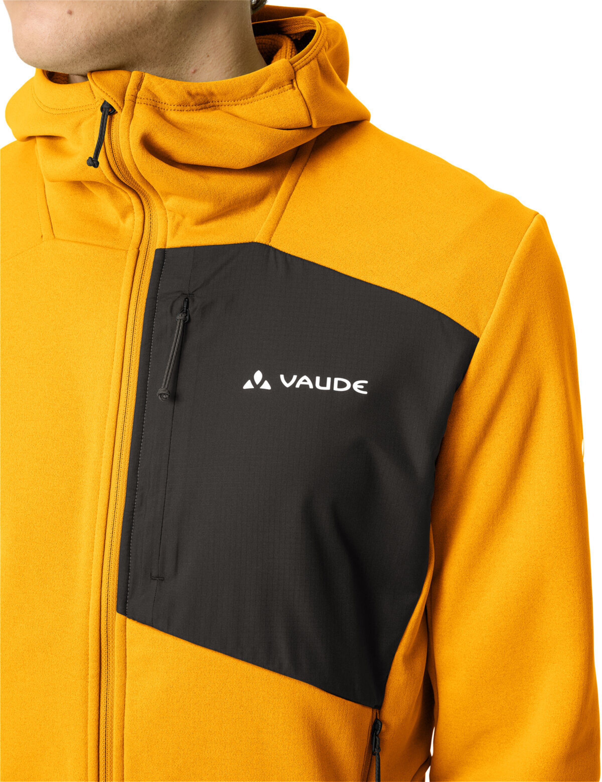 VAUDE Athletic fleece jacket 'Monviso III' in Yellow