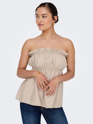 Haut 'ONLLINO' ONLY en beige