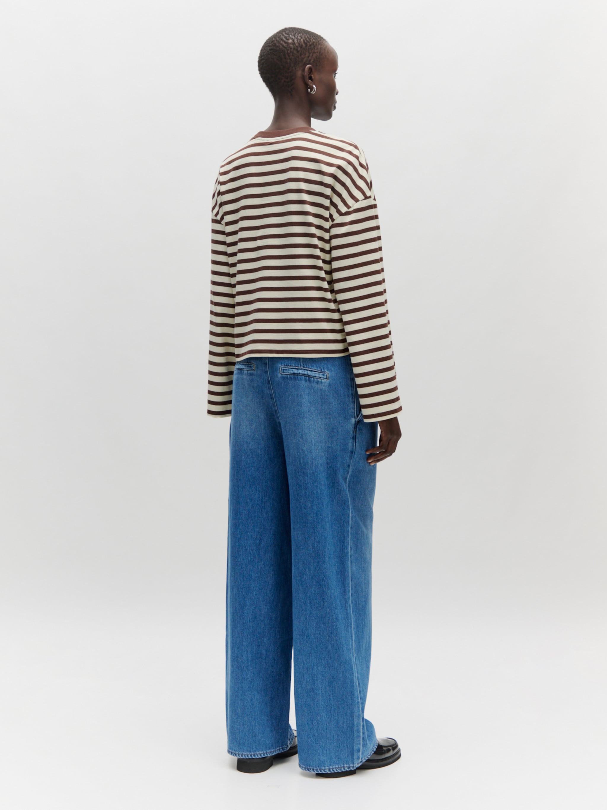 EDITED Shirt 'Delfia' Donkerbruin