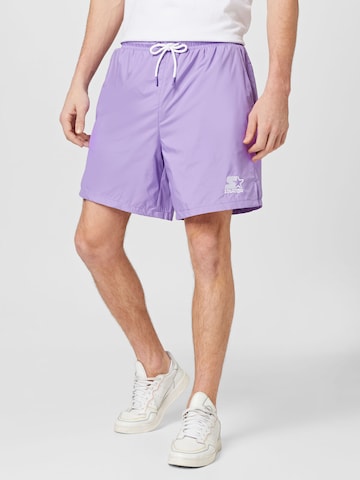 Regular Pantalon Starter Black Label en violet : devant