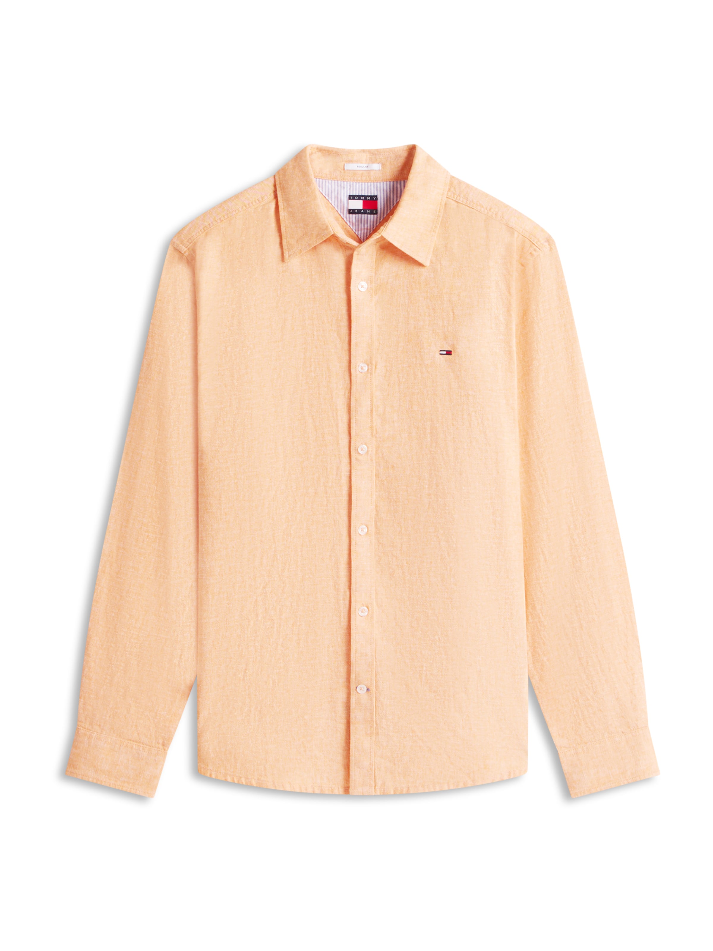 Regular fit Camicia di Tommy Jeans in arancione: frontale