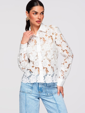 Ombre Bluse‌‌‌‌‌‌‌‌‌ in Weiß