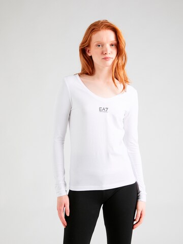 EA7 Emporio Armani Shirt in White: front