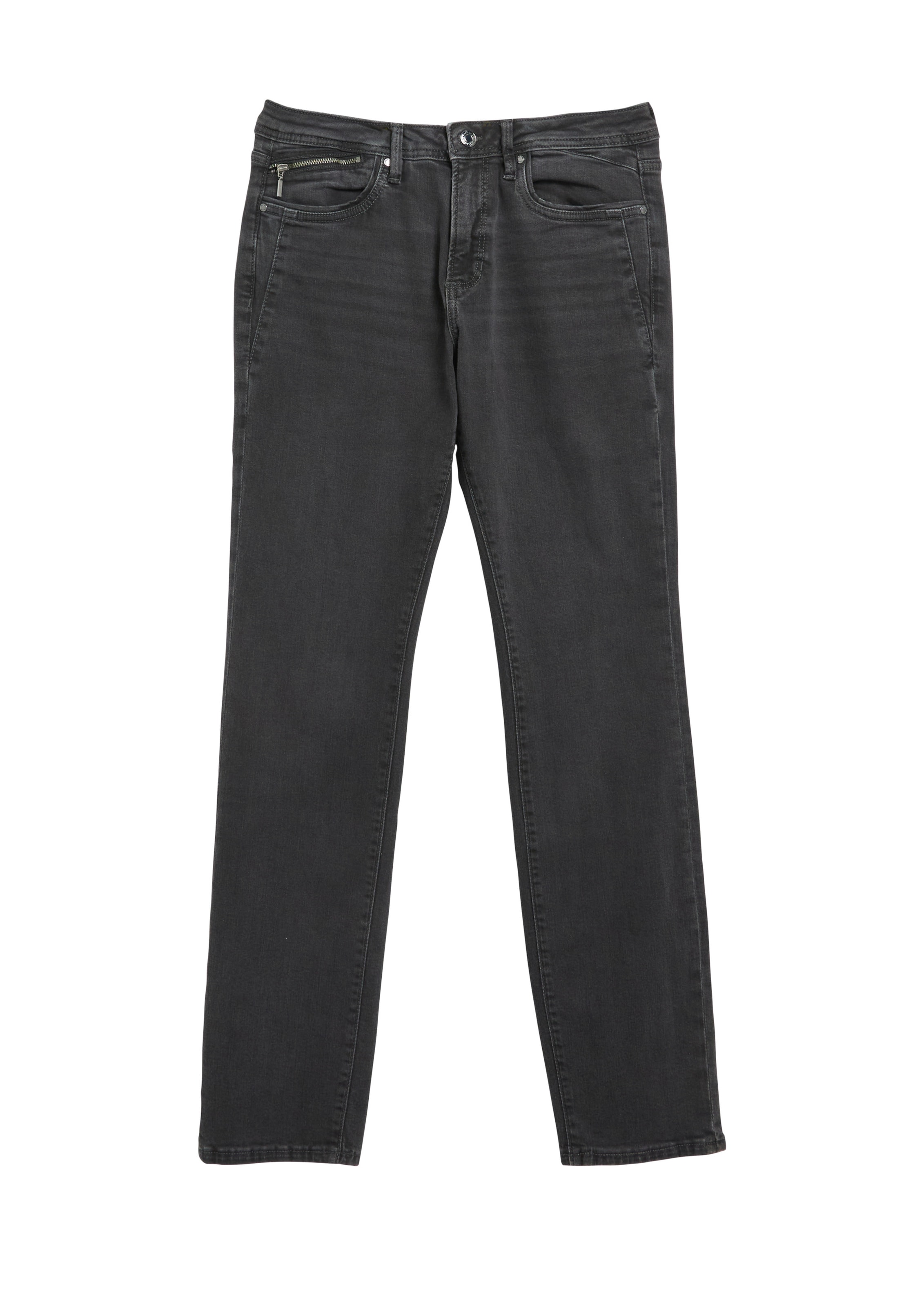 Coupe slim Jean 'Betsy' s.Oliver en gris : devant