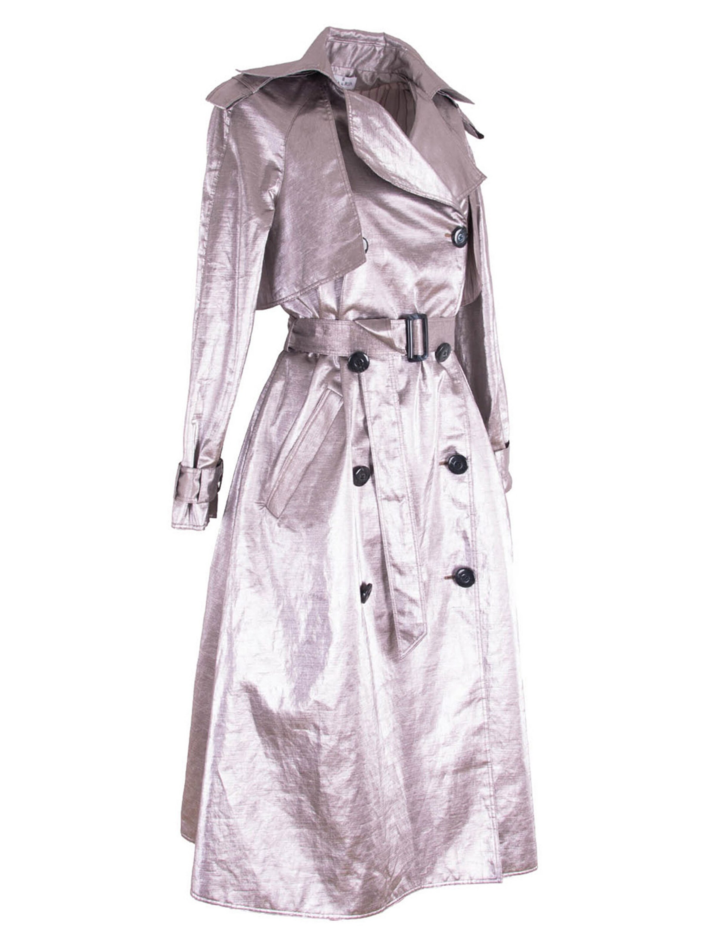 Rua & Rua Between-Seasons Coat in Silver