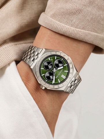CERRUTI 1881 Zegarek analogowy 'Function watch Ravello' w kolorze srebrny