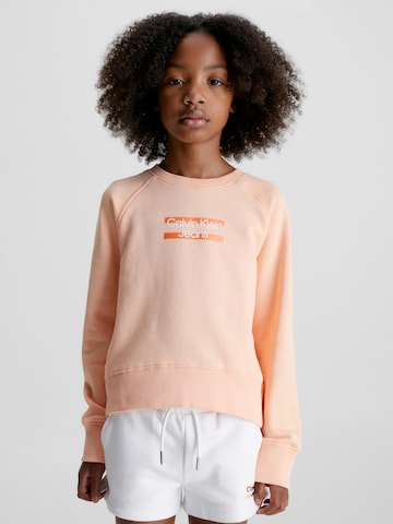 Calvin Klein Jeans Sweatshirt 'Hero' in Oranje: voorkant