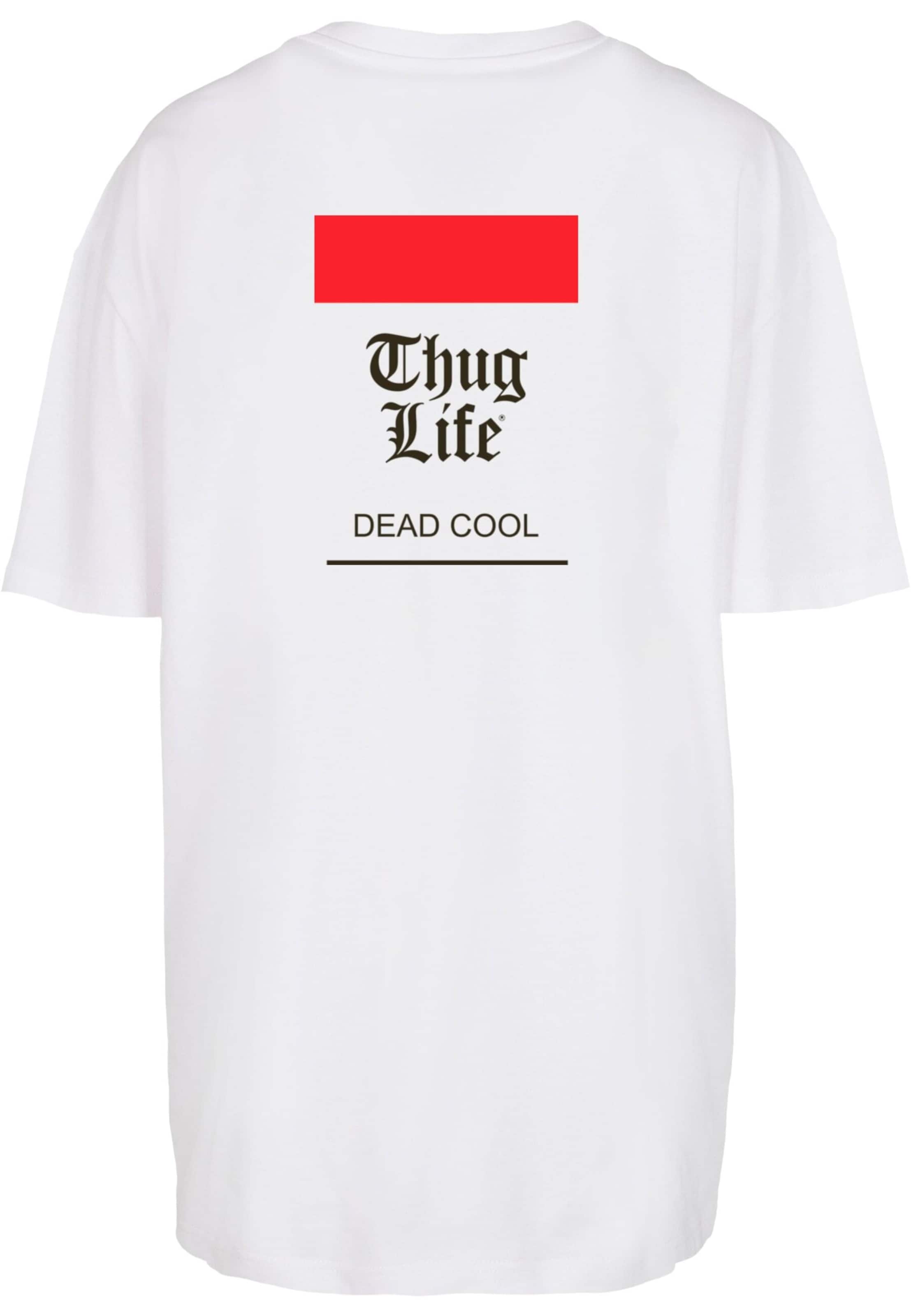 Thug Life Tričko 'Dead Cool' – bílá