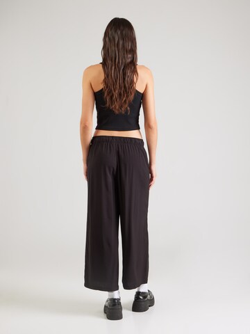 Wide Leg Pantalon QS en noir