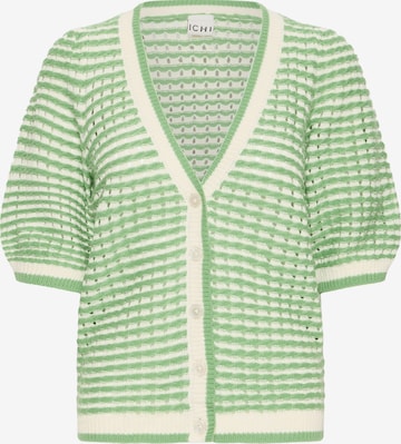 ICHI Cardigan 'IHArdina' i grøn: forside