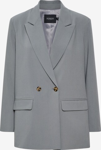 SOAKED IN LUXURY Blazer 'Hunter' in Grey: front