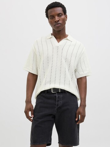 JACK & JONES Sweater in White: front