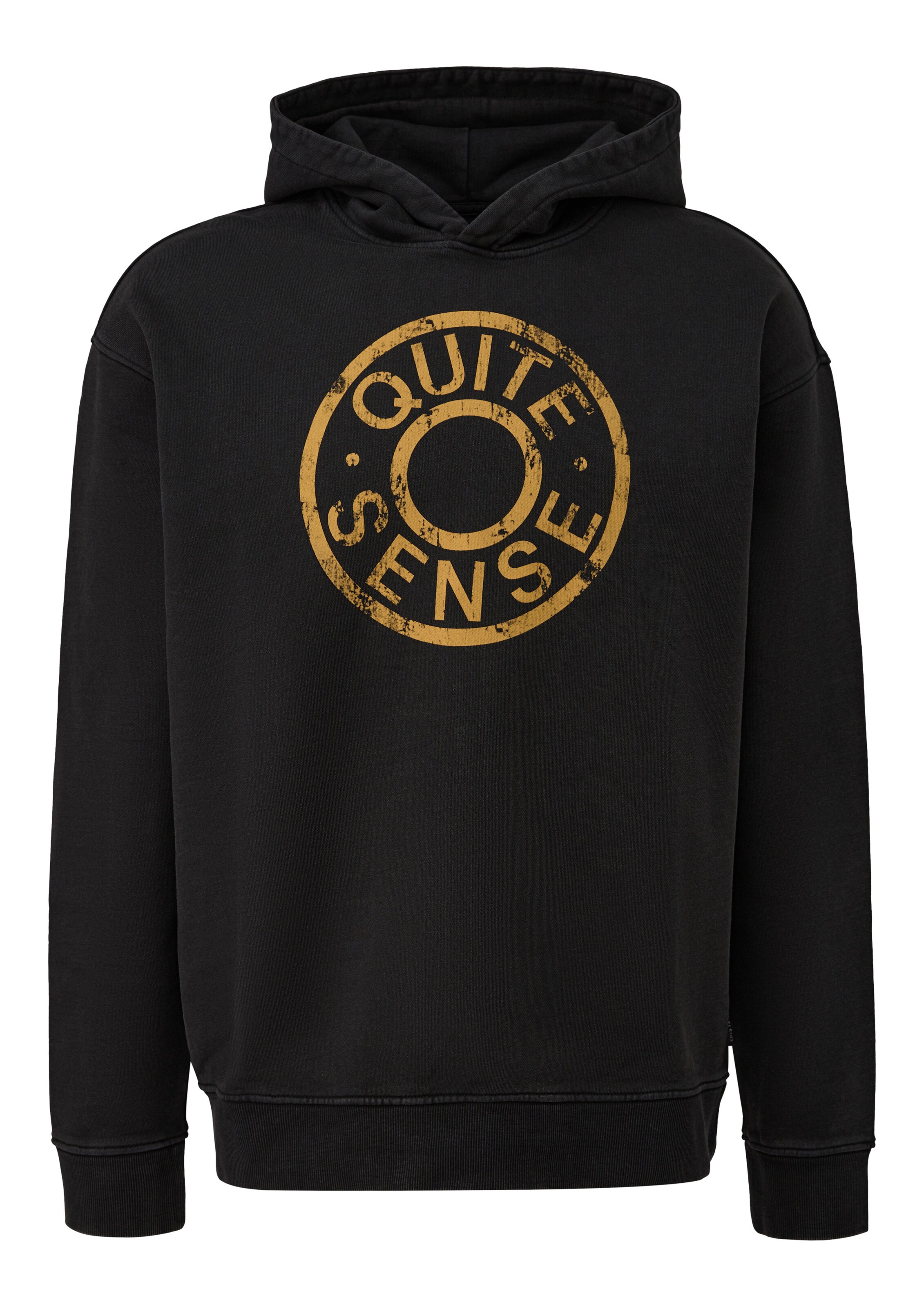 QS Sweatshirt in Schwarz: Vorderseite
