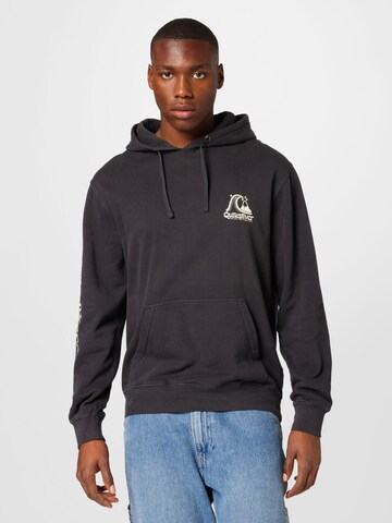 QUIKSILVER Sweatshirt in Zwart: voorkant