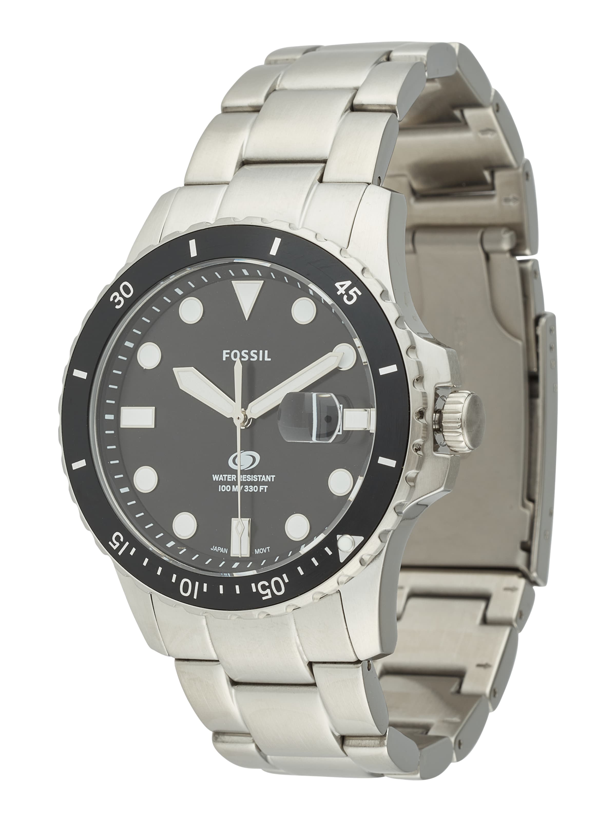 FOSSIL Αναλογικό ρολόι σε μαύρο: μπροστά