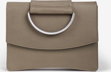 Gretchen Clutch 'Oyster Three' in Grey: front