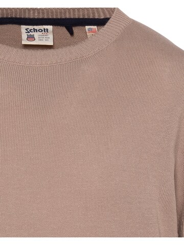 Schott NYC Sweater in Beige