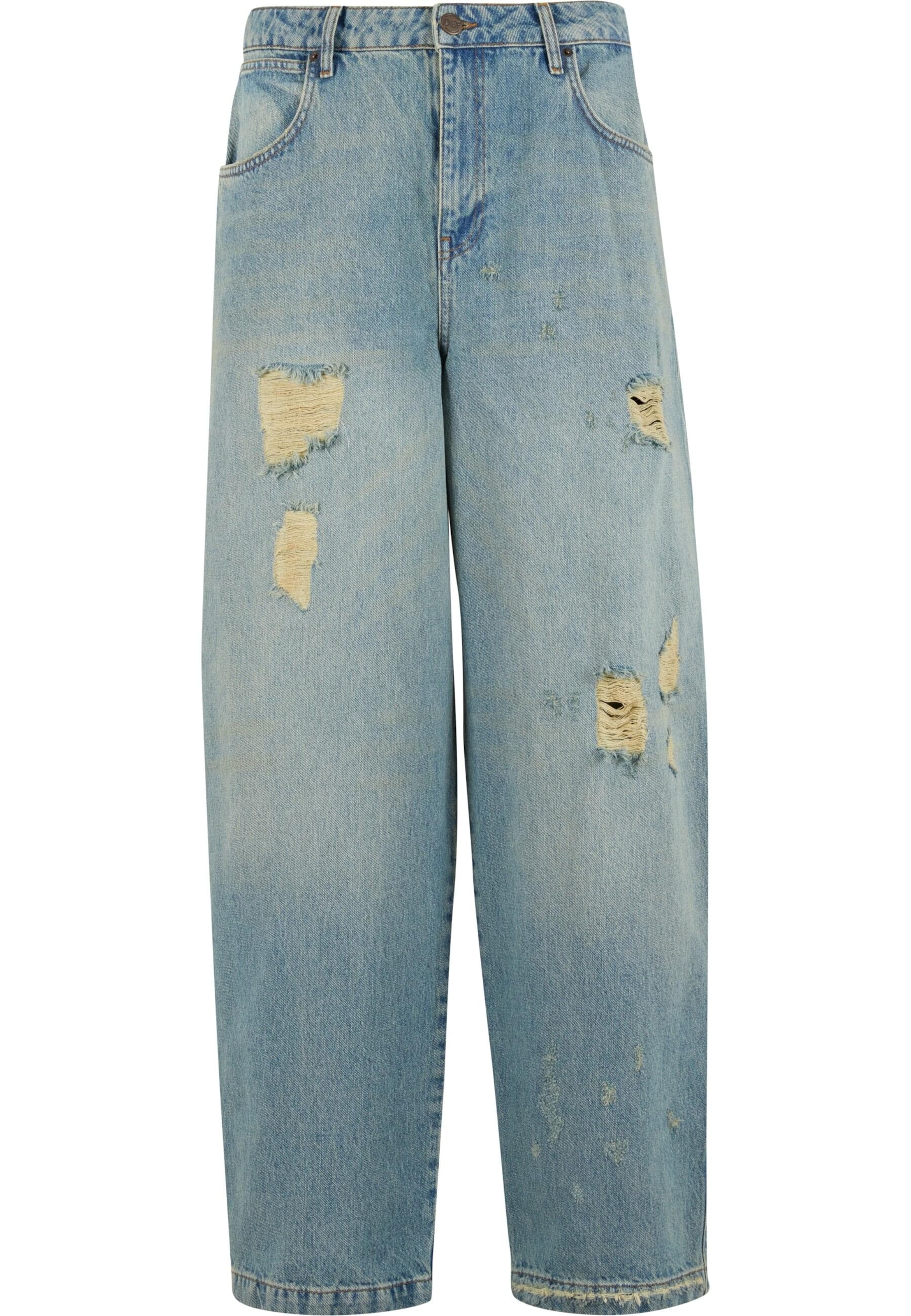 DEF Широка кройка Дънки в синьо: отпред