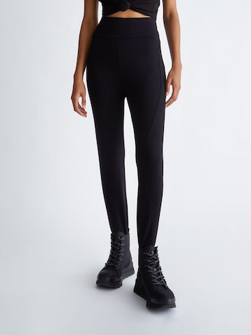 Skinny Leggings de la Liu Jo pe negru: față