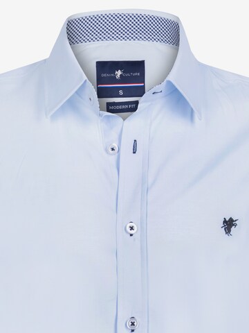 DENIM CULTURE - Ajuste regular Camisa 'Jaxon' en azul