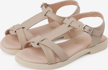 Pisamonas - Sandalias en beige: frente