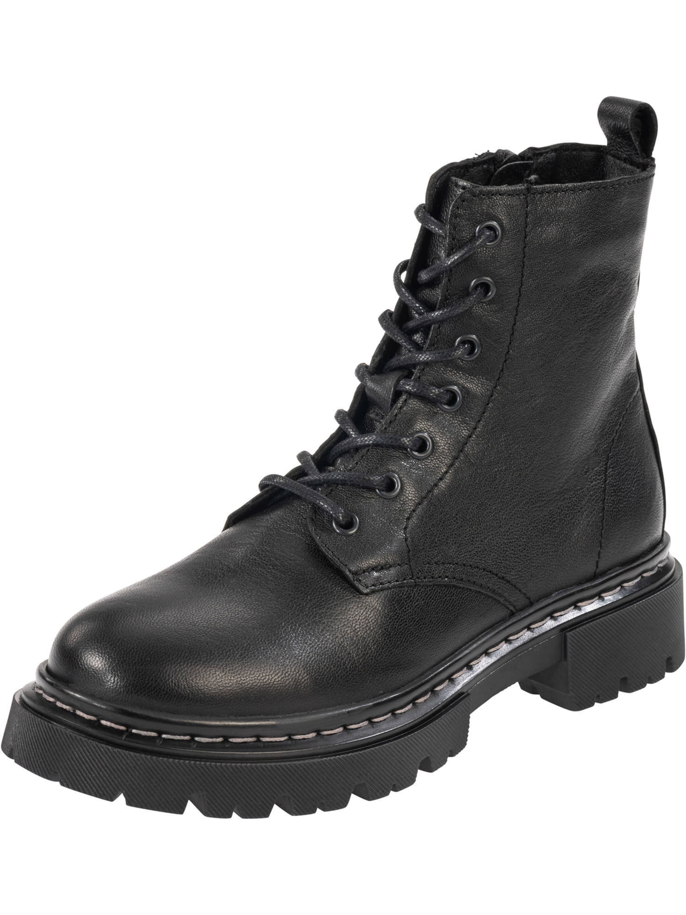 Palado Lace-up bootie 'Kea Warm' in Black: front