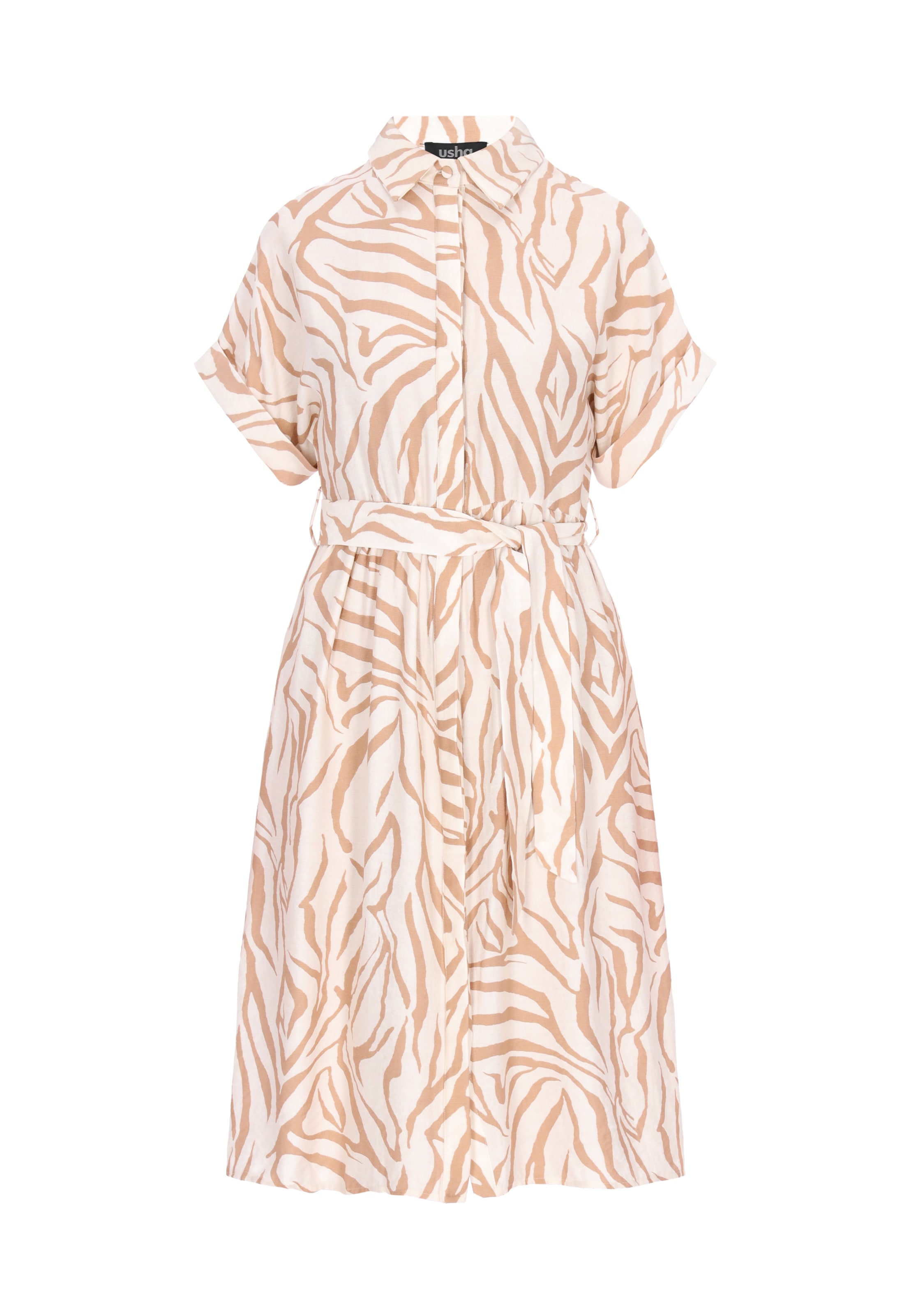 usha BLACK LABEL Blousejurk 'Classic' in Wit: voorkant