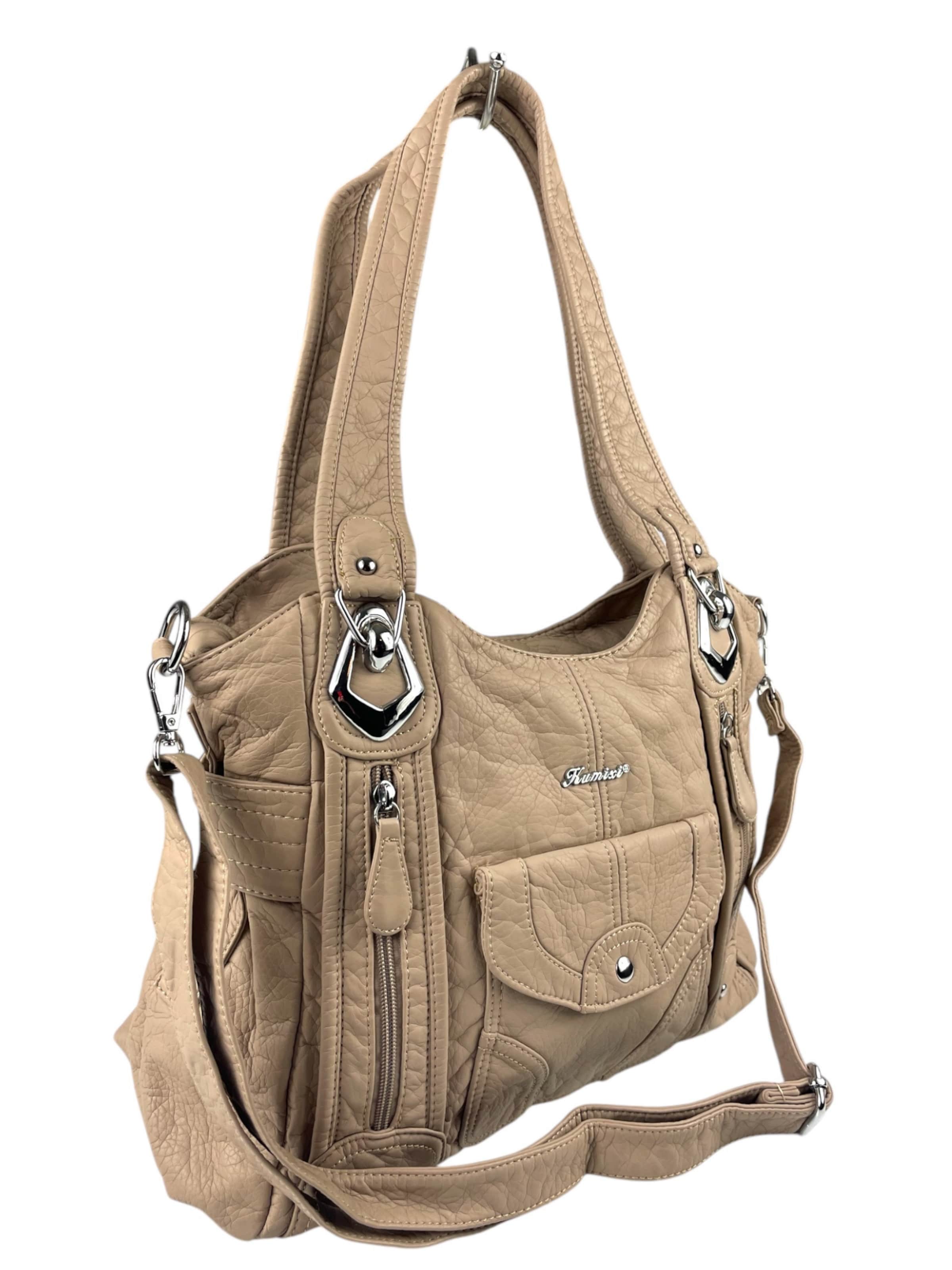 Borsa a spalla di Kumixi in verde