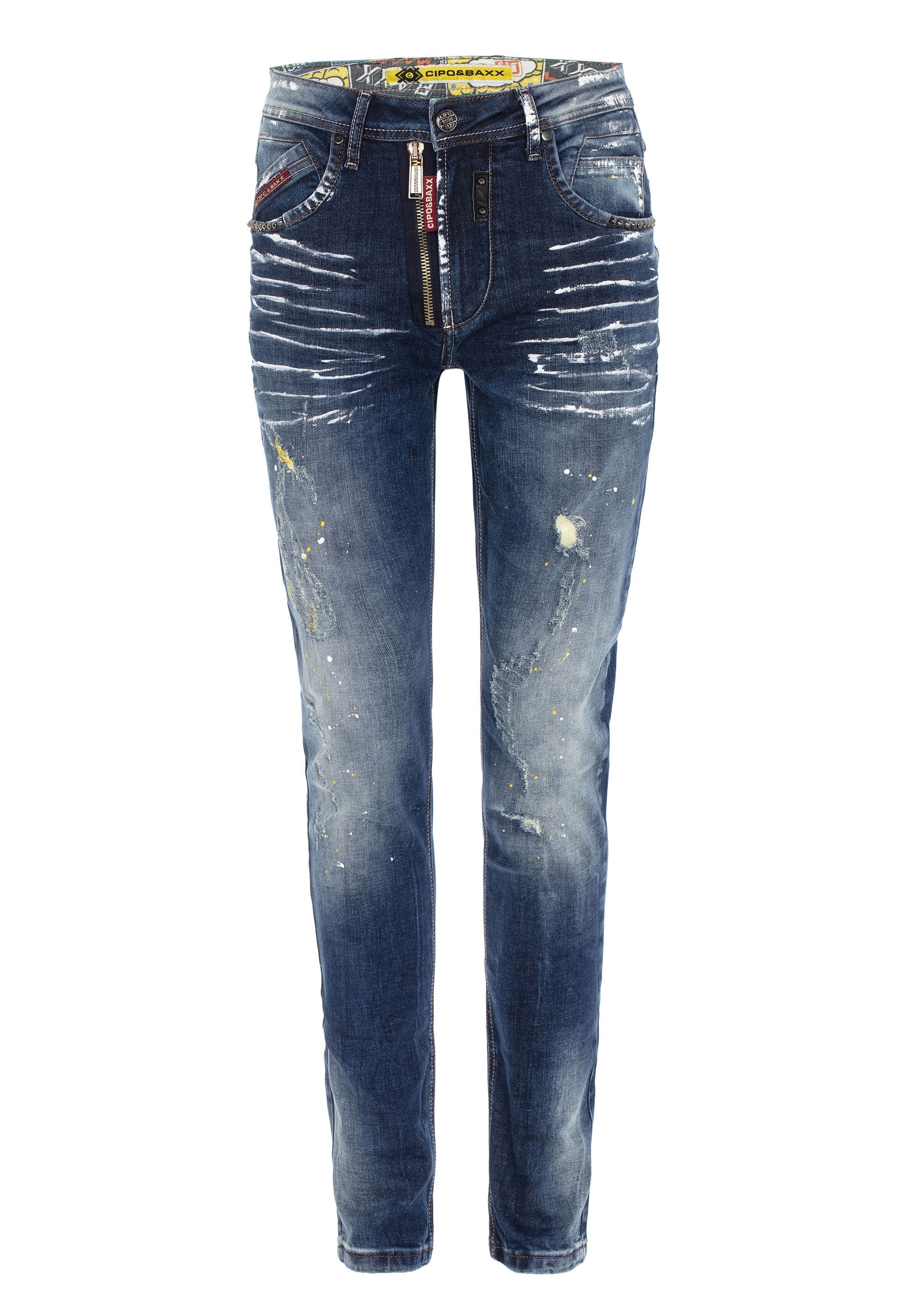 Regular Jean CIPO & BAXX en bleu : devant