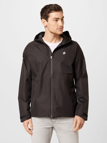 Superdry Performance Jacket in Black: front