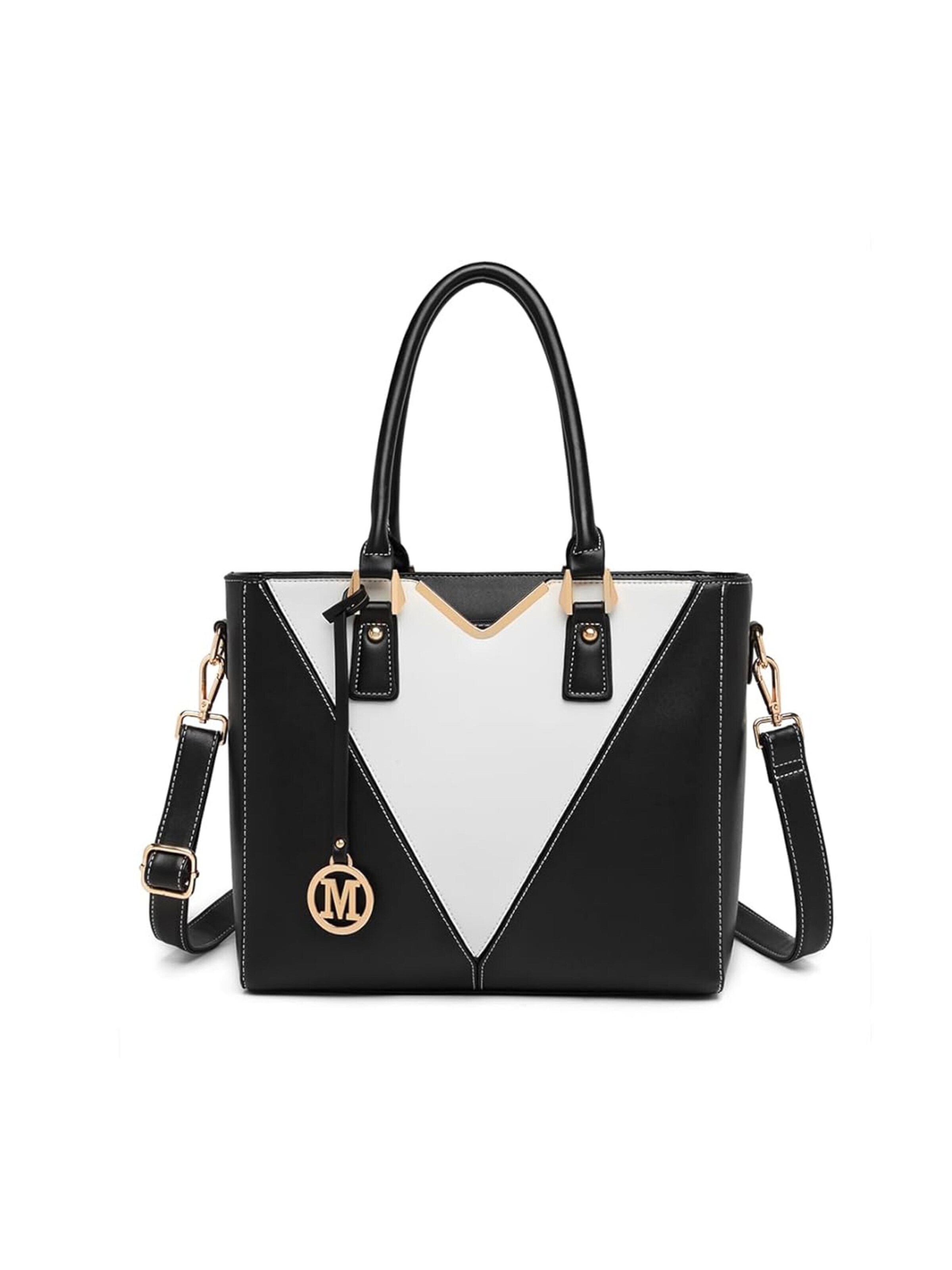 Miss Lulu Schultertasche‌‌‌‌‌‌‌ in Schwarz: Vorderseite