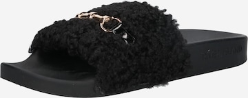 River Island Slipper 'Borg' in Schwarz: predná strana