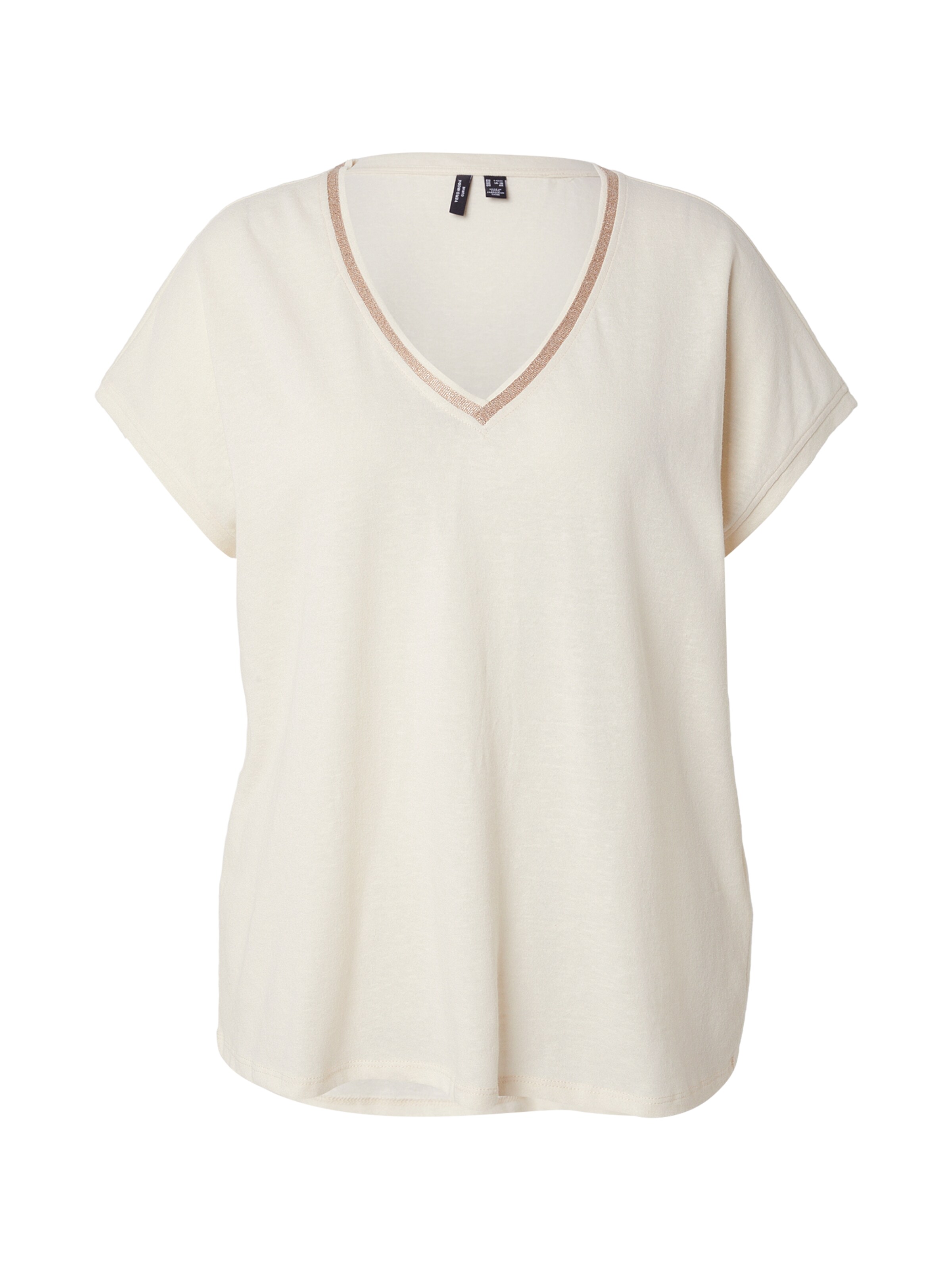 Vero Moda Curve Shirt 'VMCILMA' in Beige: front