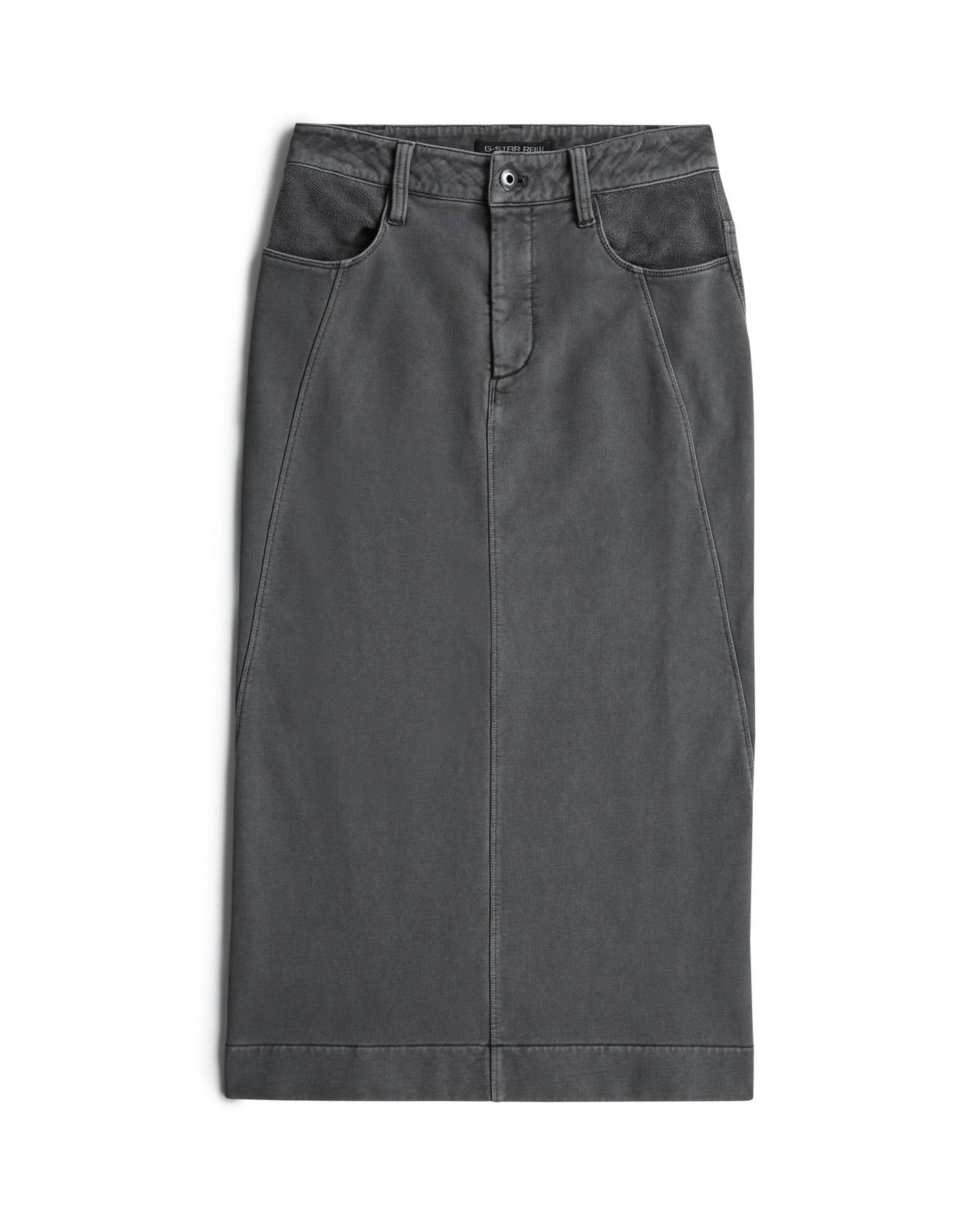 G-STAR Rok 'Washed Midi Sweater ' in de kleur Grijs, Productweergave