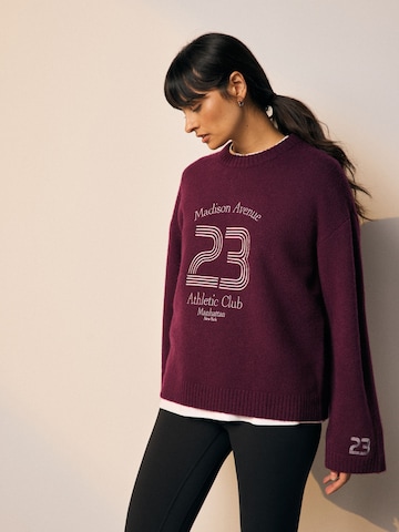 Next Pullover i rød