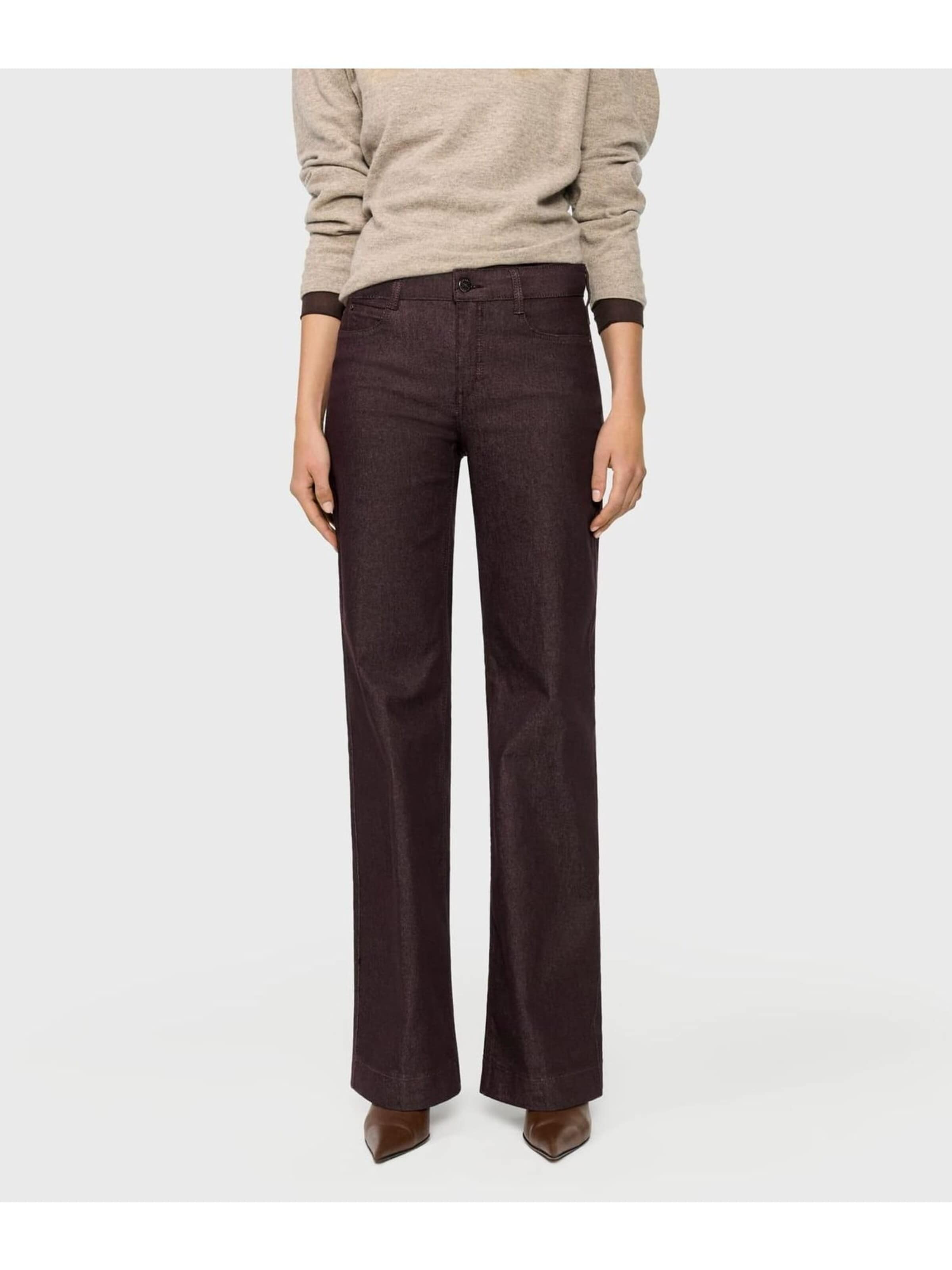 MAC Baggy Jeans in Bruin: voorkant