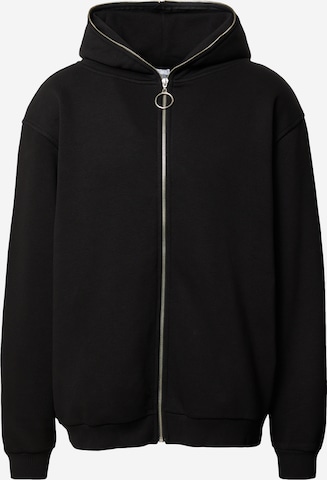 ABOUT YOU x Rewinside Sweat jacket 'Jonas' in Black: front