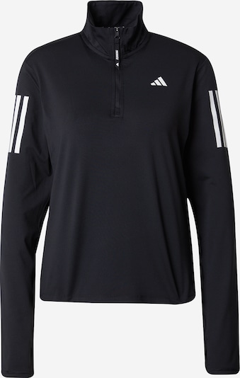 ADIDAS PERFORMANCE Sweat de sport 'Own The Run ' en noir / blanc, Vue avec produit