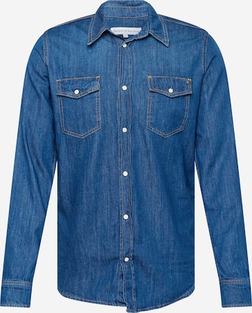 Pepe Jeans - Camisa 'Hammond' en azul: frente