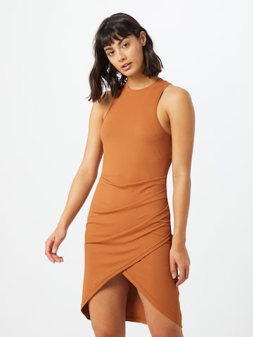Unique21 Dress in Orange: front