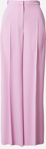 BOSS Wide leg Trousers with creases 'Tacilana' in Pink: front