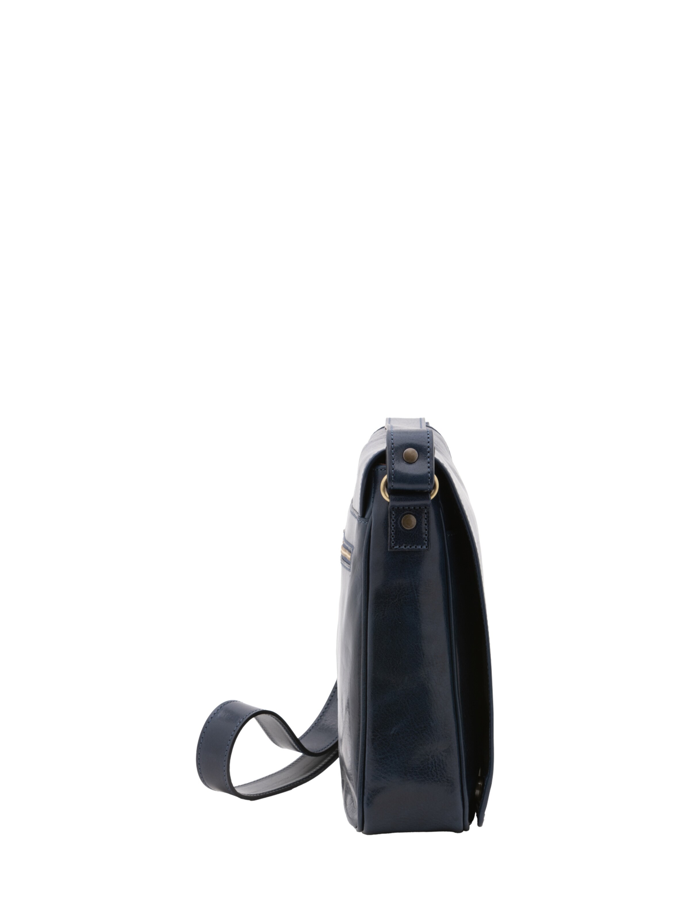 Borsa a tracolla 'Borsa a tracolla uomo vera pelle con chiusura magnetica - Made in Italy' di I Fratelli in blu