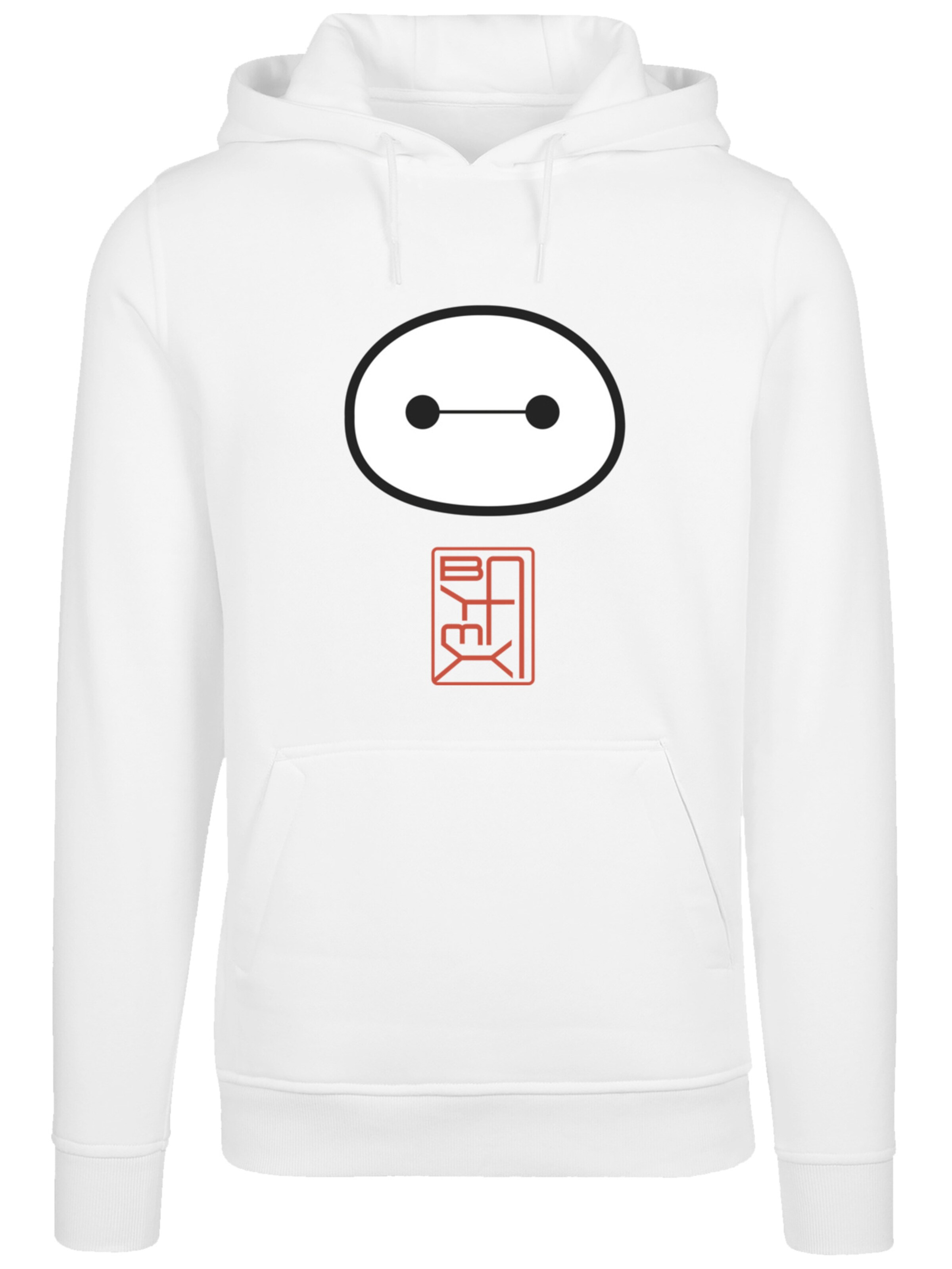 Sweat-shirt 'Big Hero 6 Baymax' F4NT4STIC en blanc : devant