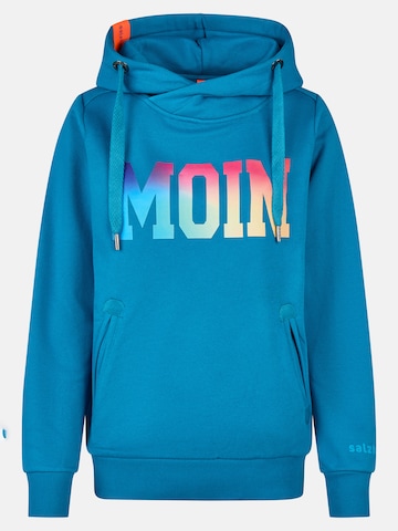 salzhaut Sweatshirt 'Sünn - Moin' in Blue: front