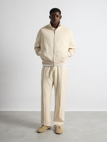Burocs Wide Leg Sporthose 'Sweat Seam'‌‌‌‌‌‌ in Beige